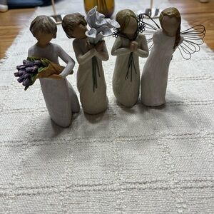 Set of Four Willow Tree figurines